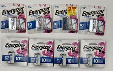Energizer Ultimate Lithium 9V Battery L522BP Lot 8 New Sealed EXP 12/2033