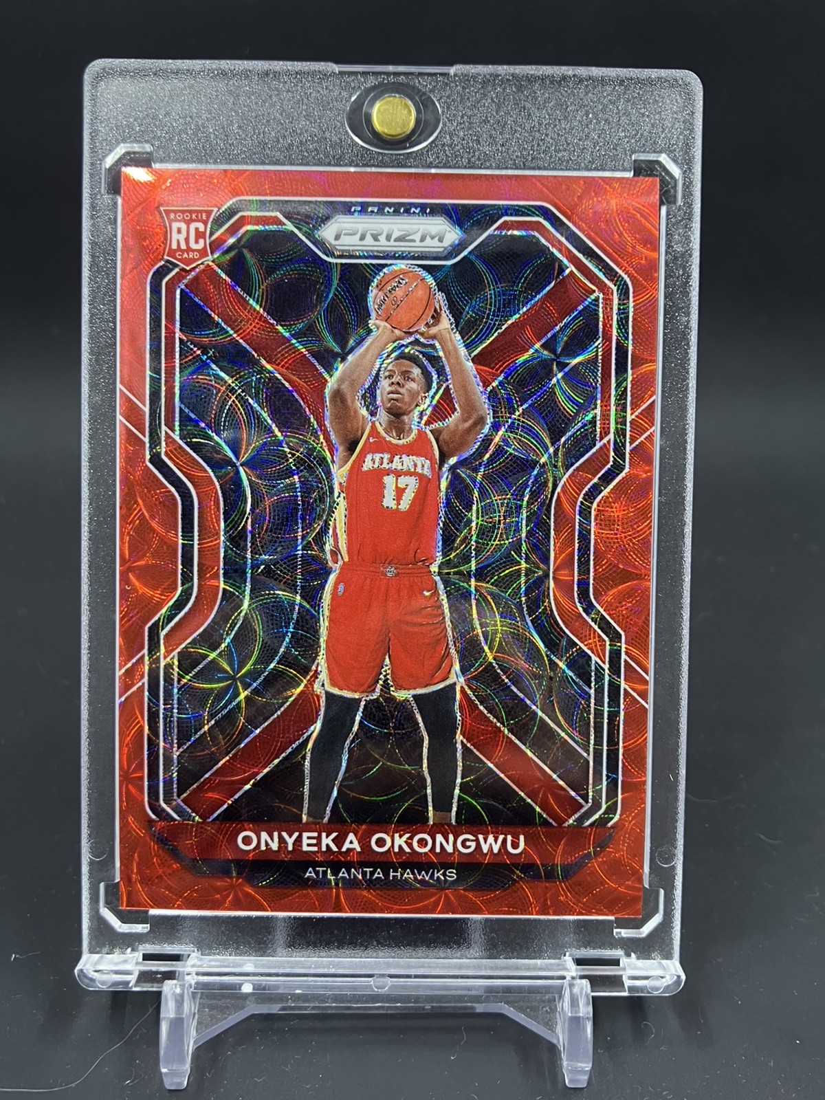 2020-21 Prizm Onyeka Okongwu - Red Scope Prizm /88 Rookie RC #260 Hawks