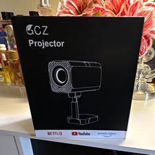 GCZ Projector Desktop Projector Compatible with Netflix YouTube Prime Video