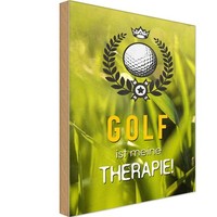 Holzschild 30X20 Cm Golf Ist Meine Therapie Sport Hobby Deko Geschenk Holz Schil