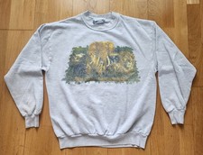 Vtg Animals Busch Gardens Extinction Is Forever Zoo Sweatshirt 90s Size L