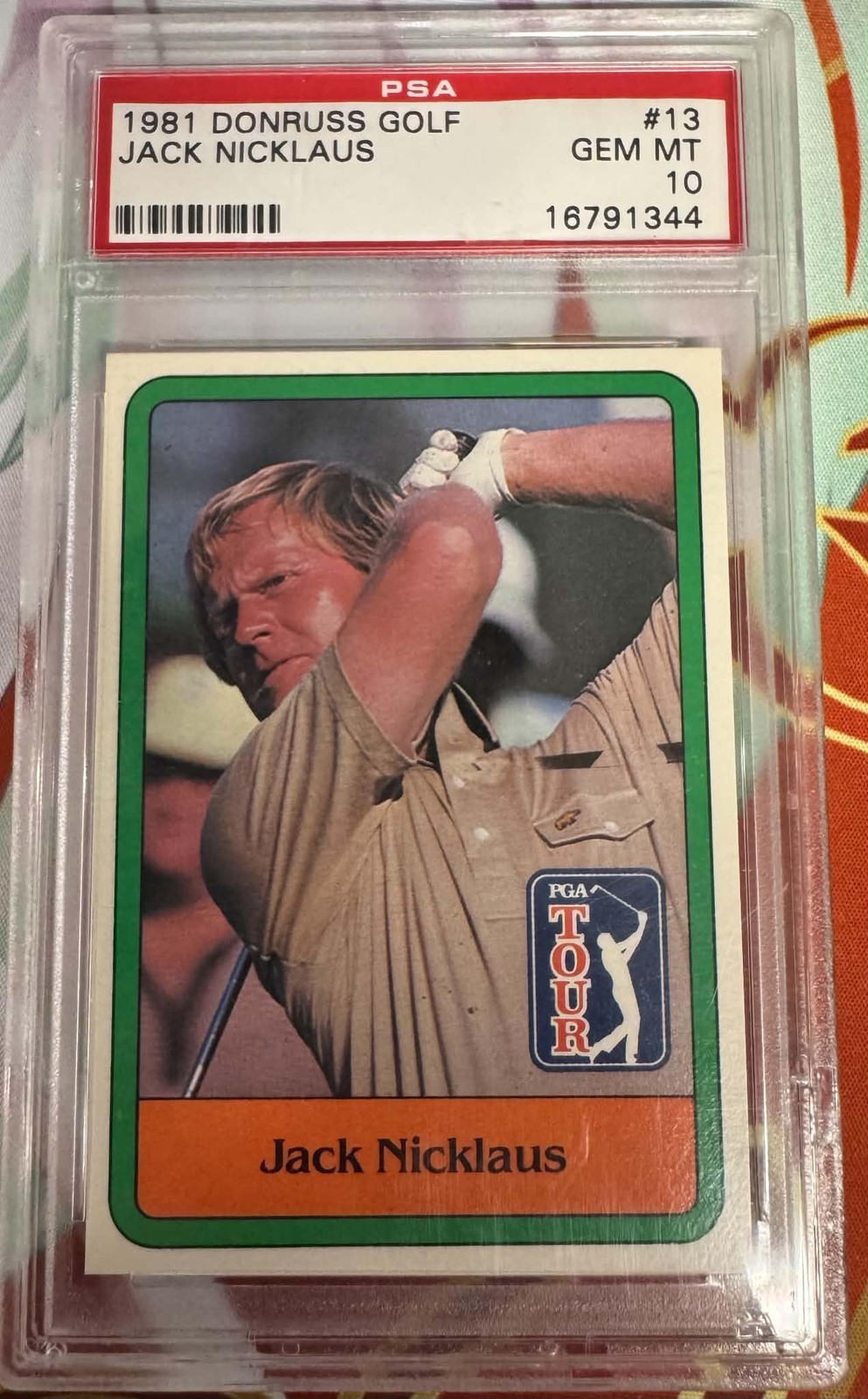 1981 Donruss Golf #13 Jack Nicklaus PSA 10