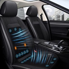 BriSunshine 16 Fans Black Cooling car Front seat Covers