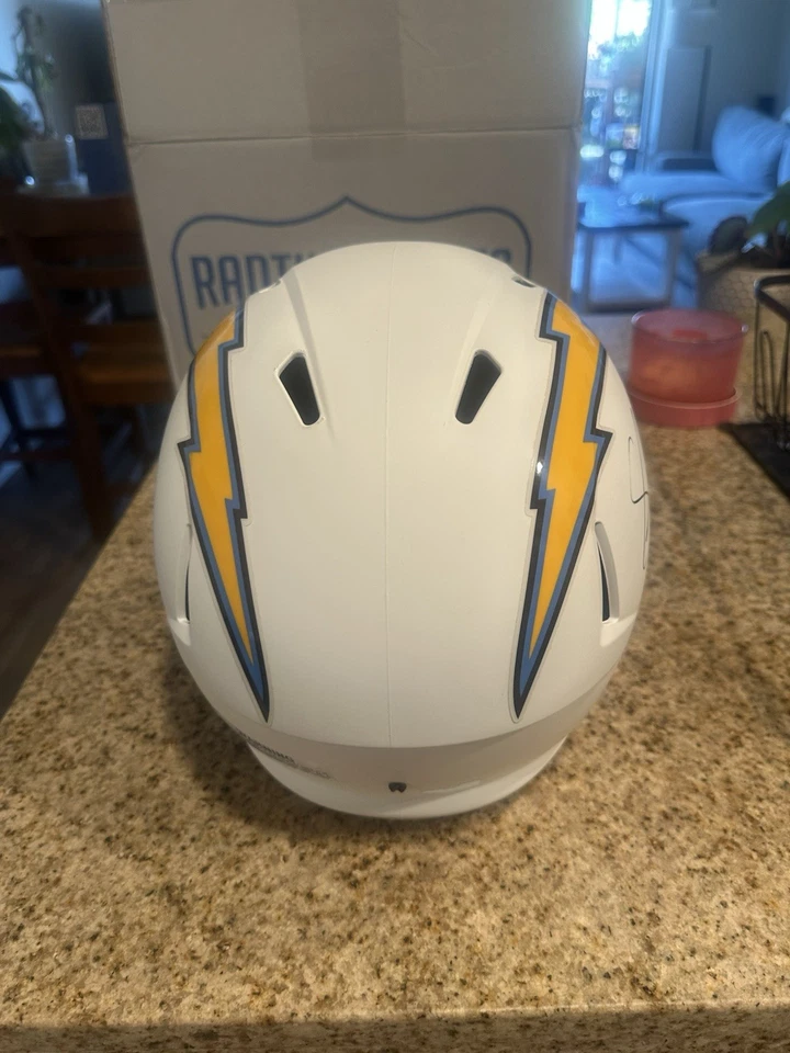 Shawne Merriman Los Angeles Chargers Autographed Full Size Replica Helmet COA - Image 3 of 4