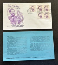 Carl Schurz - 1983 #1845 - Artcraft Cachet FDC