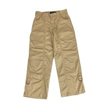 Sanctuary Women's Size 28 Cali Cargo Khaki Pants Pockets Roll Tab Stretch Casual