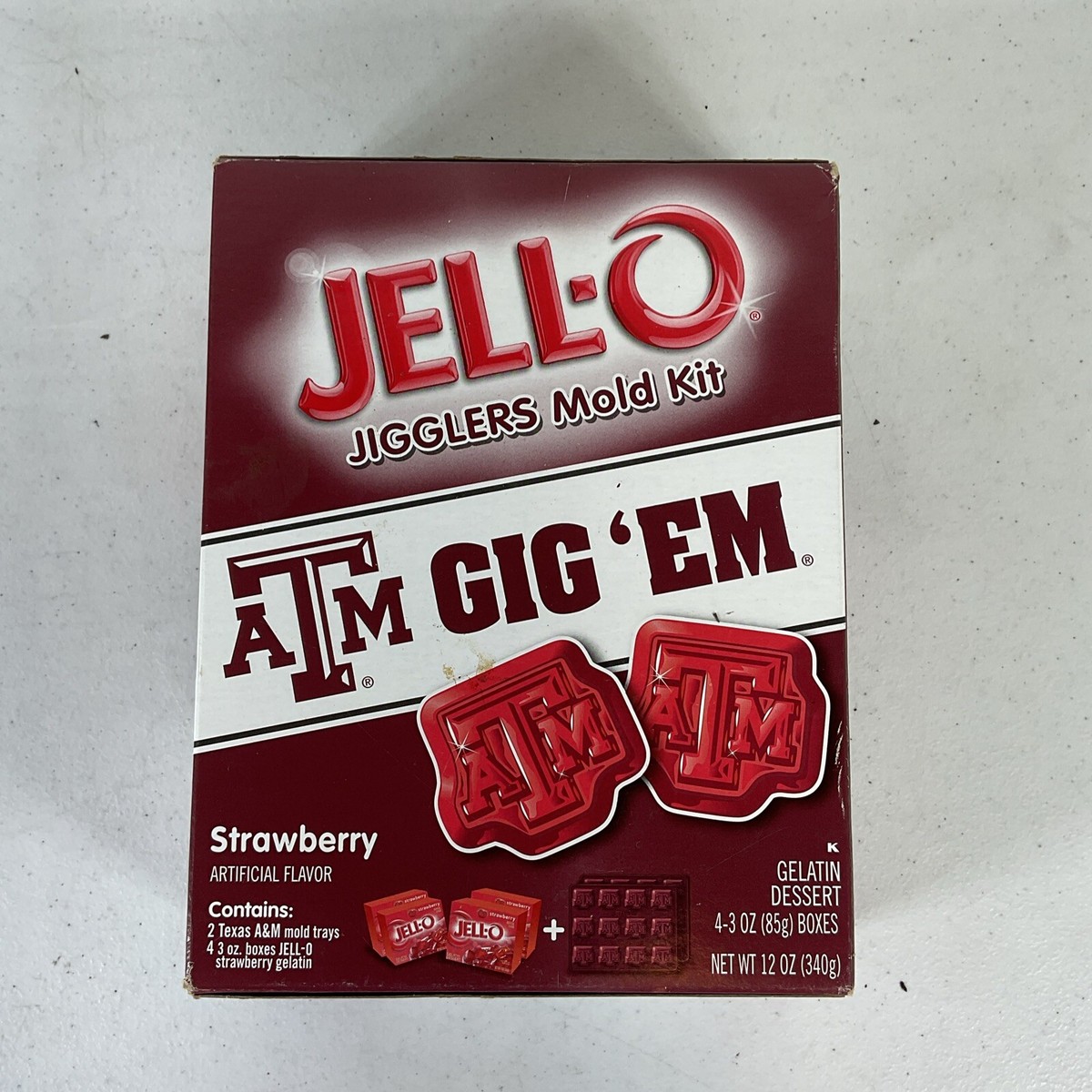Texas A&m University TAMU Aggies JELL-O Jigglers Gig 'em Jello