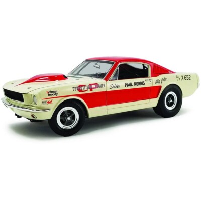 1/18  1965 Ford Mustang A/FX Red and Cream ''Holman Moody'' Limited Edition to 636