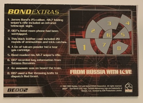JAMES BOND BE002 Bond Extras 40th Anniversary BE2 - Picture 2 of 2