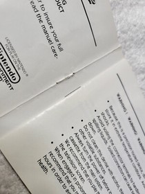 Mendel Palace Nintendo NES Instruction Manual Only