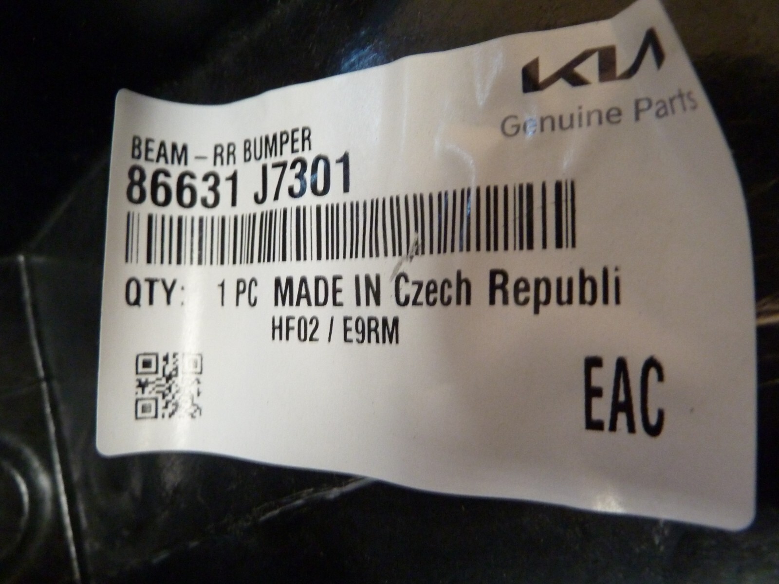 Kia Ceed 2019 - 2020 Reinforcement Rear Bumper 86631-j7301 for  