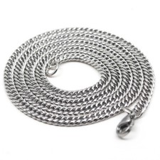 3/4mm 20-32'' Wholesale Men Women Stainless Steel Curb Braided Chains Necklaces