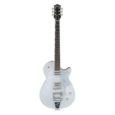 Gretsch G6129T Players Edition Jet FT 6 String Electric Guitar Silver Sparkle