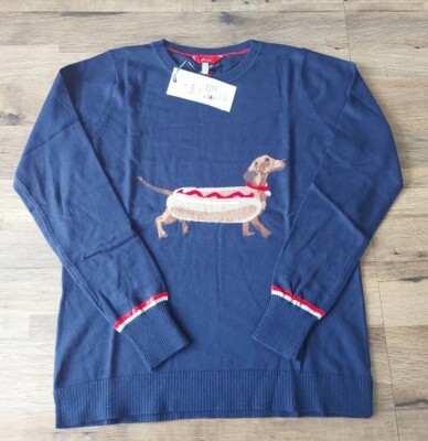 Crew Neck Jumper Navy Joules Miranda Intarsia Jumper Joules