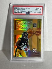 2021 Donruss Optic Gold Prizm /10 Rc Rookies Gifted Najee Harris Steelers PSA 10