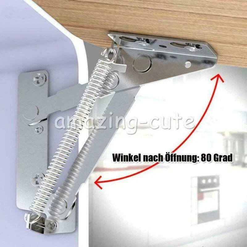 4 STK! Klappenbeschlag Klappenhalter Hochschwenkbeschlag Möbelbeschlag Scharnier - Bild 2 von 4