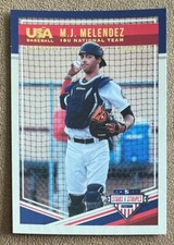 2018 Panini Stars & Stripes Longevity M.J. Melendez Rookie #86 USA Baseball
