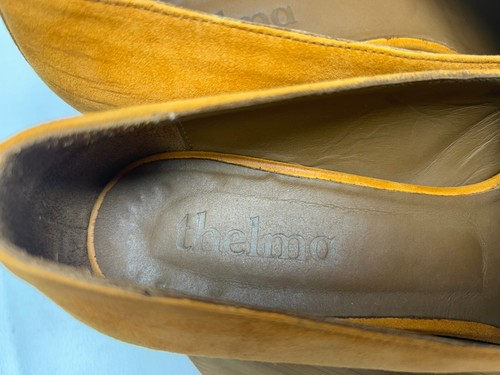 Thelma gelber Wildleder Leder Damen Penny Halbschuh Größe 39 9/Italien Sonnenblume - Bild 15 von 19