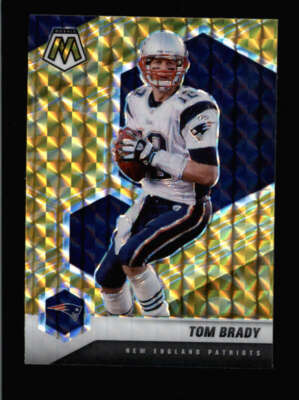 TOM BRADY 2021 PANINI MOSAIC #137 YELLOW REACTIVE PRIZM PARALLEL BA8225