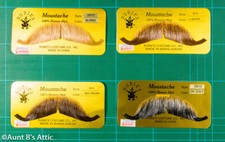 Mustache European Style 100 Human Hair Theatrical Facial Disguise Asso. Colors