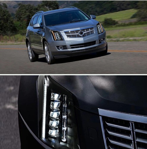 Pair Full LED Headlight Assembly For Cadillac SRX 2010-2016 Projector Front Lamp - Foto 8 di 17