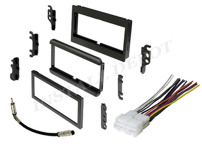 Car Radio Stereo CD Player Dash Install Mounting Trim Bezel Panel Kit + Harness