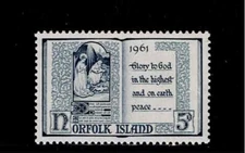 Norfolk Island Scott #44, Single 1961 Complete Set FVF MNH