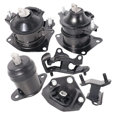 6PCS Engine Mount Kit for 2003-2007 Honda Accord V6 3.0L Automatic Transmission