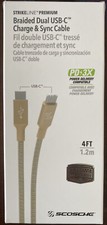Scosche Strikeline Braided 4FT USB-C To USB-C...