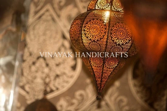 Lámparas colgantes turcas modernas hechas a mano luces de techo marroquíes linterna para el hogar regalos Foto 3 de 4