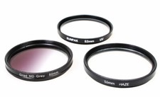 52mm Filters, Set of 3 - Grad ND Gray, UV,   Haze
