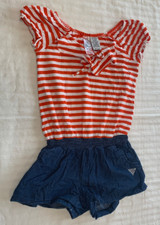 GUESS LOS ANGELES GIRLS SHORTALLS SIZE 7