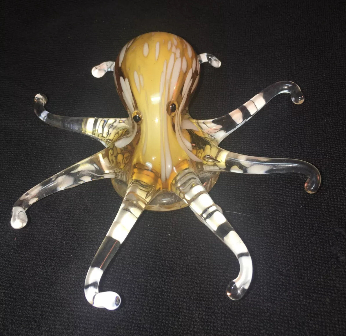 MURANO OCTOPUS Italian Art Glass Figurine Large 8