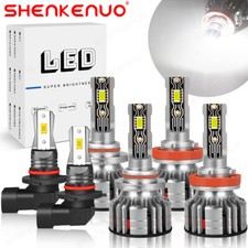 For Toyota Land Cruiser 2008-2011 Led Headlight High Low Beam Fog Light Bulbs