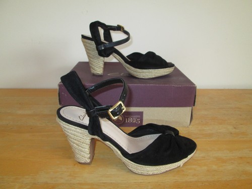 black suede platform espadrilles