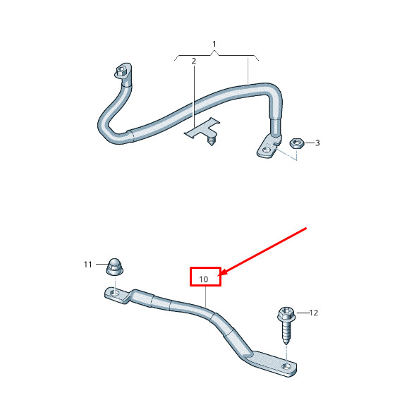 Câble de masse de batterie haute tension pour Audi Q3 F3 Sportback 5Qj971237