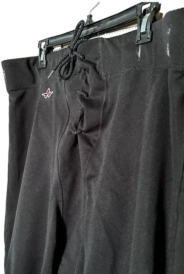 Pantalones de fútbol Alleson atléticos para hombre talla 2XL negros debajo de la rodilla atados delanteros Foto 4 de 4