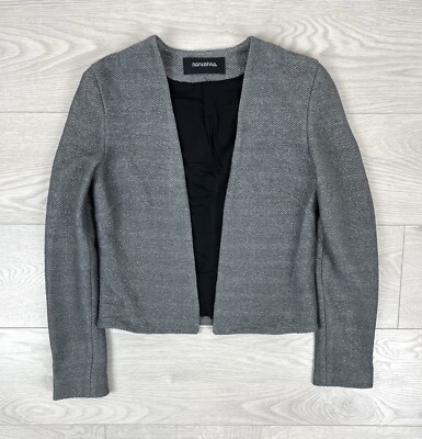 Nanushka Designer  Womens Gray Light Jacket Blazer XS size