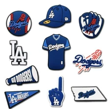 Los Angeles Dodgers Baseball Croc Shoe Charms Set of 10