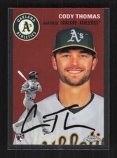 Cody Thomas RC 2023 Topps Chrome Platinum Anniversary Oakland Athletics #104