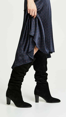 Vince Casper Knee-High Suede Boots Size 