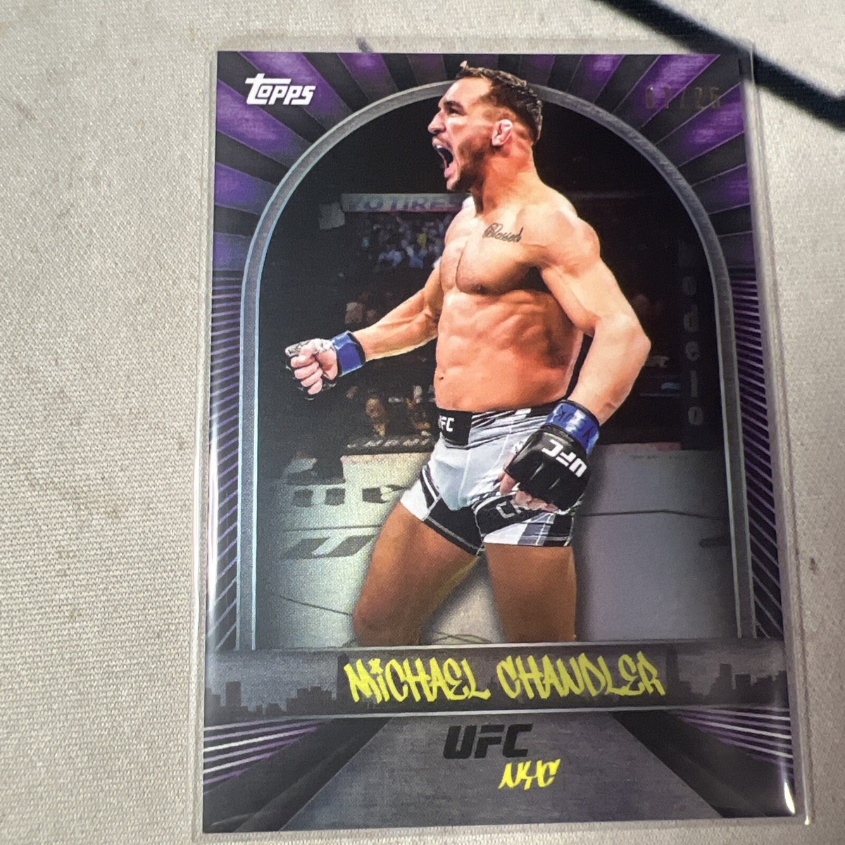 ufc マイケル・チャンドラー　サインカード 2024 Topps UFC NYC Michael Chandler Purple #/25 | eBay