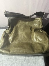Tano  Green Leather Hobo Bag / Purse