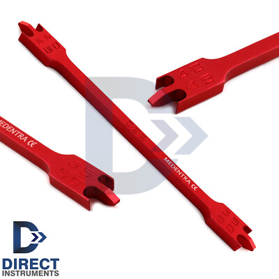 Bracket Positioning Height Gauge Wick Type Red Color Dental Orthodontic Tools