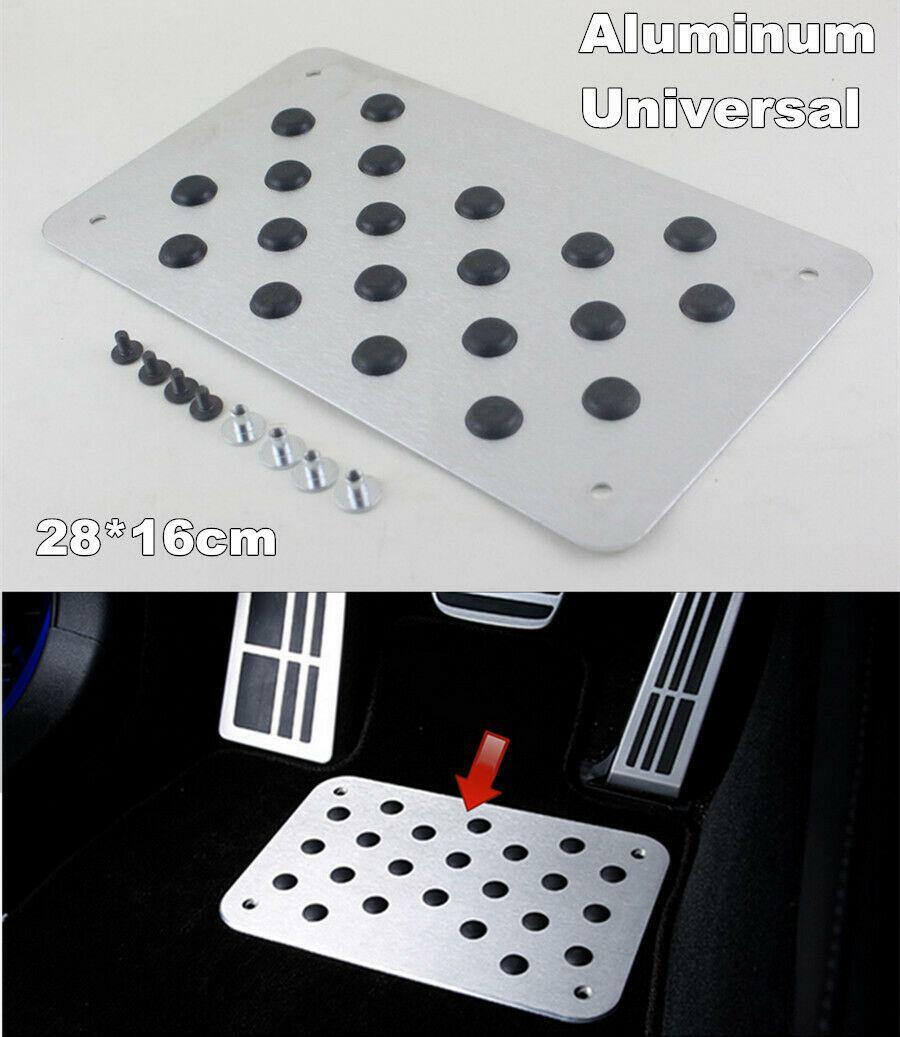 Silver For Car SUV Floor Mat Anti-skid Pedal Carpet Patch Heel Foot Scuff Plate