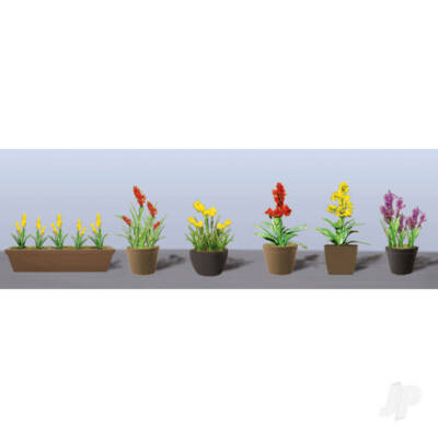 Verschiedene Topfblumenpflanzen 2, Spur HO, (6er Pack) JTT95567