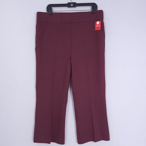 Spanx Perfect Pants Kickflare Chianti Burgundy Petite 2XP