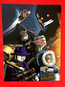 LEGO DC SUPER HEROES SDCC 2014 + 2015 PROMO 2 Books w/ POSTER