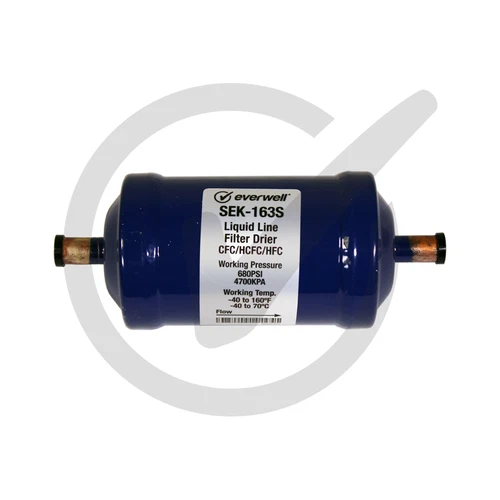 LIQUID LINE FILTER DRIER FOR CFC/HCF/HFC INLET 3/8",OUTLET 3/8" ODF, MWP:680PSI