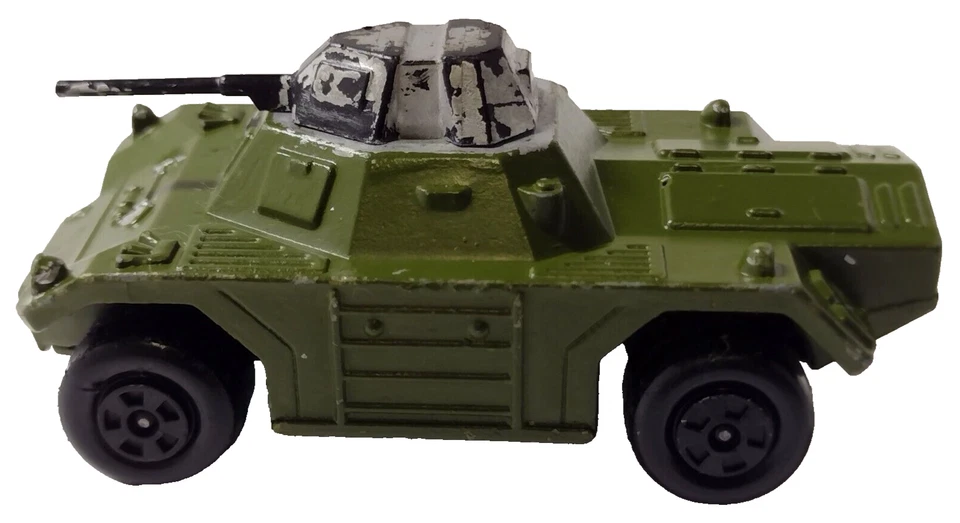 Comadreja 1973 vehículo militar blindado Matchbox Lesney Rollamatics #78 Reino Unido vintage Foto 4 de 4